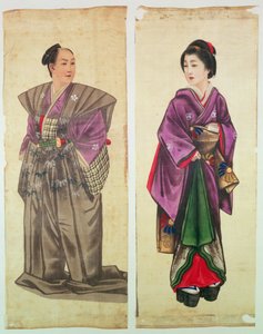 Dos figuras japonesas